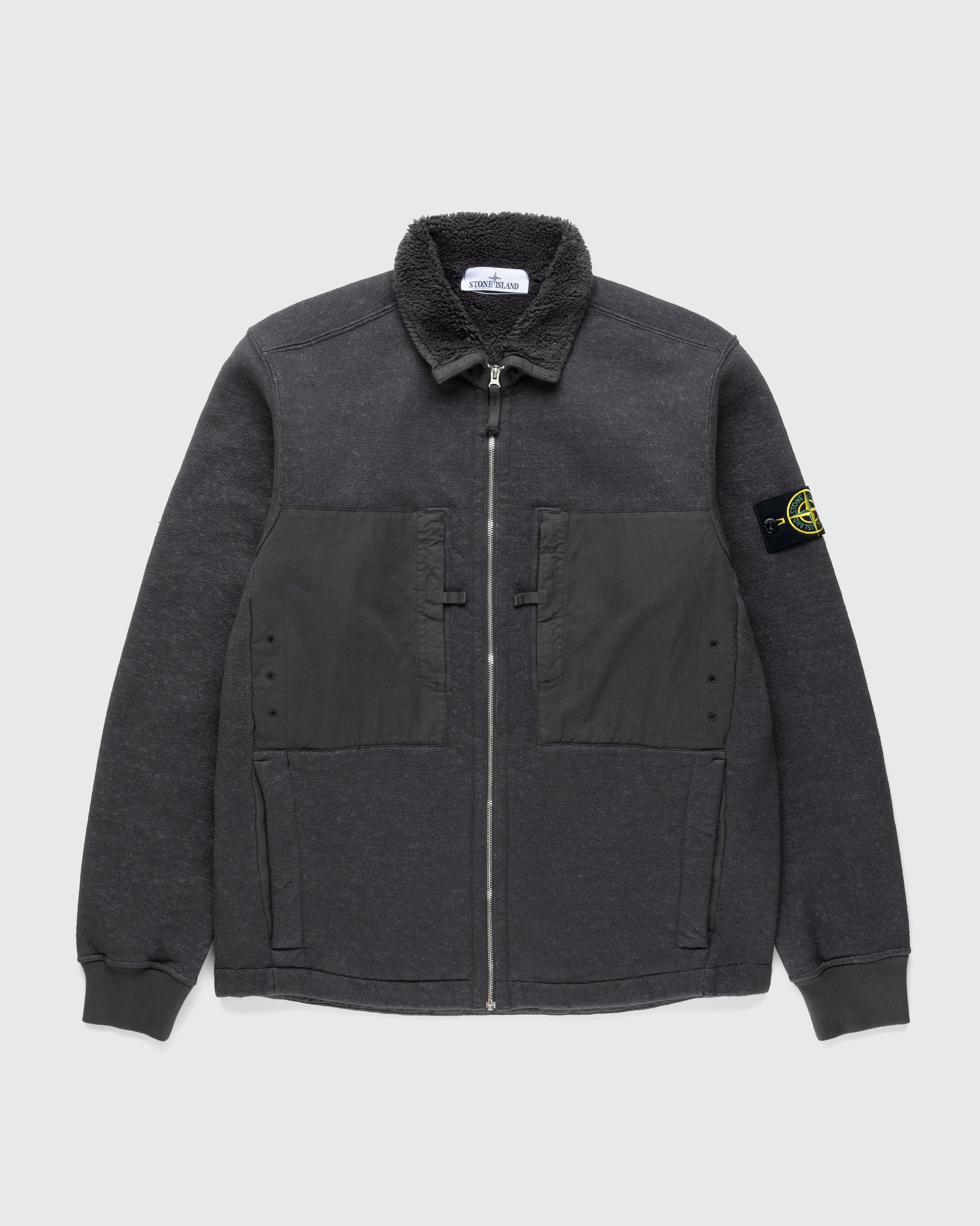 Navy blue stone island overshirt discount